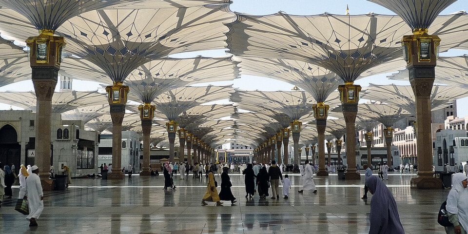Die Schirme von SL Rasch im saudi-arabischen Medina. Die Schirme von SL Rasch im saudi-arabischen Medina.