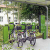 Abstellen und Laden von E-Bikes verbinden