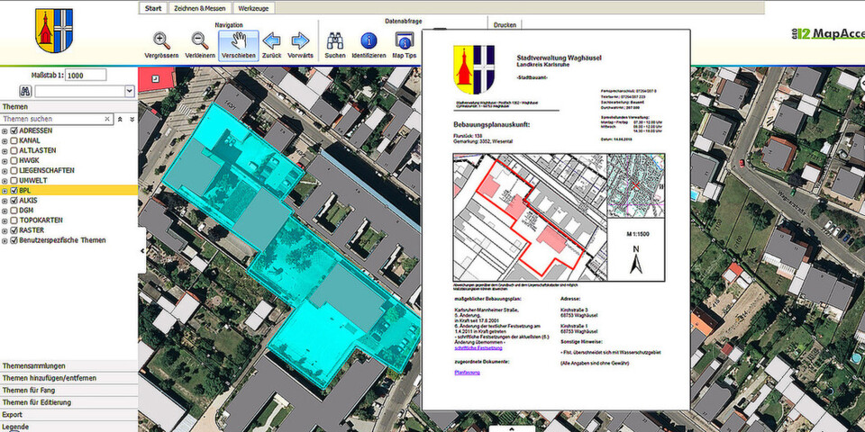 Automatisierte Bauauskunft der Stadt Waghäusel Automatisierte Bauauskunft der Stadt Waghäusel