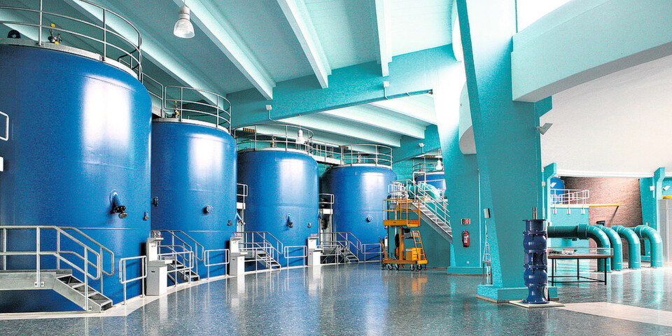 Filteranlagen im Wasserwerk Am Staad der Stadtwerke Düsseldorf Filteranlagen im Wasserwerk Am Staad der Stadtwerke Düsseldorf