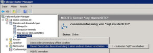 Vor der Aktualisierung von Cluster-Knoten müssen die Ressourcen auf einen anderen Knoten verschoben werden. Vor der Aktualisierung von Cluster-Knoten müssen die Ressourcen auf einen anderen Knoten verschoben werden.