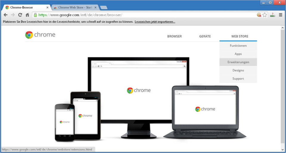 Im Webstore von Google Chrome finden sich allerhand nützliche Sicherheitserweiterungen. Im Webstore von Google Chrome finden sich allerhand nützliche Sicherheitserweiterungen.