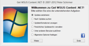 Voraussetzung für das Tool "Get WSUS Content" ist das .NET-Framework, Version 4.0. Voraussetzung für das Tool "Get WSUS Content" ist das .NET-Framework, Version 4.0.