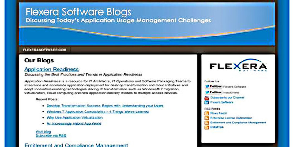 Die FlexNet Manager Suite von Flexera Software unterstützt Unternehmen dabei, ihre Lizenzen zu optimieren. Die FlexNet Manager Suite von Flexera Software unterstützt Unternehmen dabei, ihre Lizenzen zu optimieren.