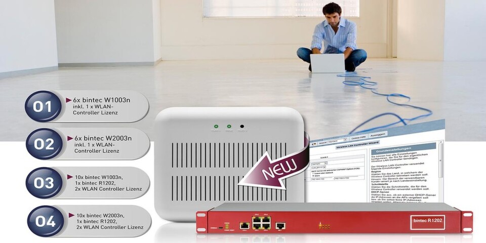 Die WLAN-Controller-Bundles sollen Teldat zufolge den Einstieg in die professionelle WLAN-Nutzung erleichtern. Die WLAN-Controller-Bundles sollen Teldat zufolge den Einstieg in die professionelle WLAN-Nutzung erleichtern.