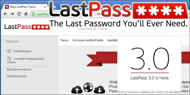 Der Online Passwort-Manager Lastpass bietet in Version 3.0 wenige neue Funktionen, aber ein optisches Redesign, das den Dienst deutlich angenehmer bedienbar macht. Der Online Passwort-Manager Lastpass bietet in Version 3.0 wenige neue Funktionen, aber ein optisches Redesign, das den Dienst deutlich angenehmer bedienbar macht.