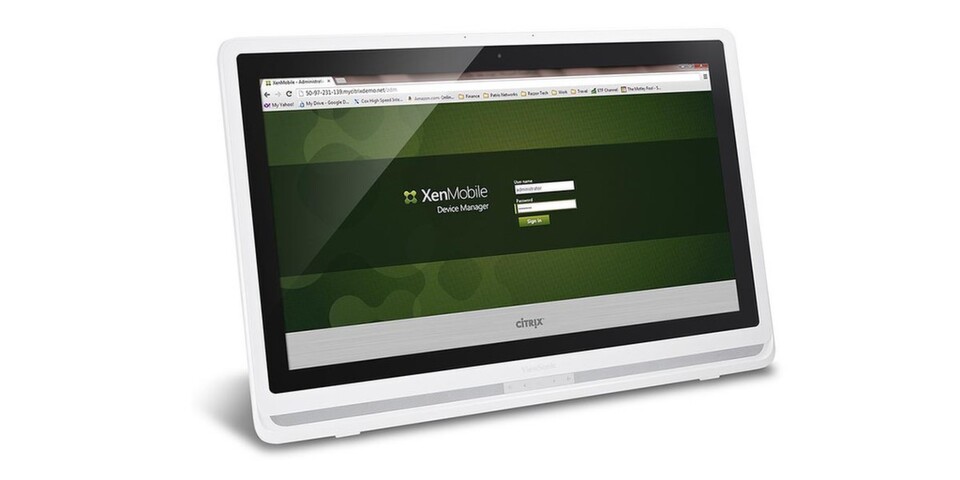 Die Viewsonic-Displays SD-A225 und der hier gezeigte SD-A245 können dank Citrix Xenmobile von der IT zentral verwaltet und kontrolliert werden. Die Viewsonic-Displays SD-A225 und der hier gezeigte SD-A245 können dank Citrix Xenmobile von der IT zentral verwaltet und kontrolliert werden.