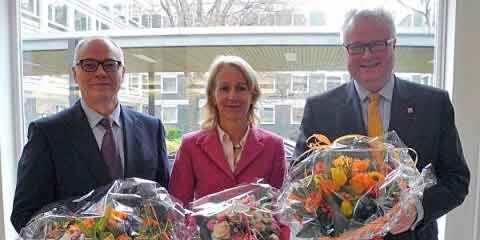 (v.l.n.r.): Staatssekretär a.D., Horst Westerfeld, Finanzstaatssekretärin Dr. Bernadette Weyland und Finanzminister Dr. Thomas Schäfer (v.l.n.r.): Staatssekretär a.D., Horst Westerfeld, Finanzstaatssekretärin Dr. Bernadette Weyland und Finanzminister Dr. Thomas Schäfer