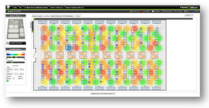 „Field View“ des gleichnamigen Herstellers (USA) stellt in der „Heat Map“ die aktuellen Temperaturwerte farblich dar. „Field View“ des gleichnamigen Herstellers (USA) stellt in der „Heat Map“ die aktuellen Temperaturwerte farblich dar.