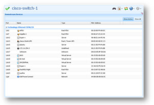 "Ramp" von No Limits Software (USA) listed in diesem Beispiel durch Auto Discovery alle Geräte einer Switch. "Ramp" von No Limits Software (USA) listed in diesem Beispiel durch Auto Discovery alle Geräte einer Switch.