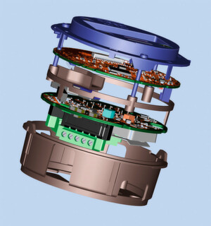 Beispiel 2: Zusammenbau der Baugruppe mit zwei Leiterplatten und mechanischem Gehäuse Beispiel 2: Zusammenbau der Baugruppe mit zwei Leiterplatten und mechanischem Gehäuse