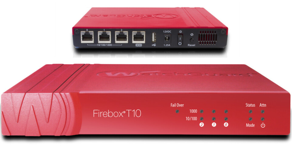 Die Firebox T10 ist genau auf die Anforderungen von Außen- und Kleinbüros zugeschnitten. Die Firebox T10 ist genau auf die Anforderungen von Außen- und Kleinbüros zugeschnitten.