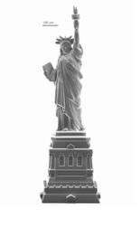 "Nano"-Endprodukt, gefertigt per 3D-Druck: Nanoscribe zeigt eine zwei Millimeter große Freiheitsstatue. "Nano"-Endprodukt, gefertigt per 3D-Druck: Nanoscribe zeigt eine zwei Millimeter große Freiheitsstatue.