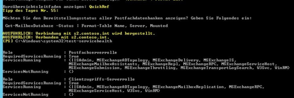 Exchange-Diagnose Exchange-Diagnose