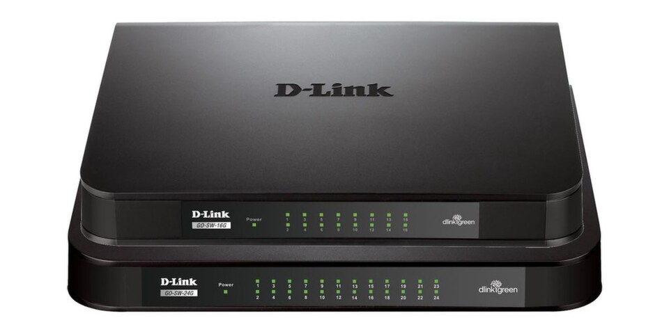 Die Switches GO-SW-16G und GO-SW-24G sollen dank der Green-Ethernet-Technologie von D-Link besonders sparsam im Verbrauch sein. Die Switches GO-SW-16G und GO-SW-24G sollen dank der Green-Ethernet-Technologie von D-Link besonders sparsam im Verbrauch sein.