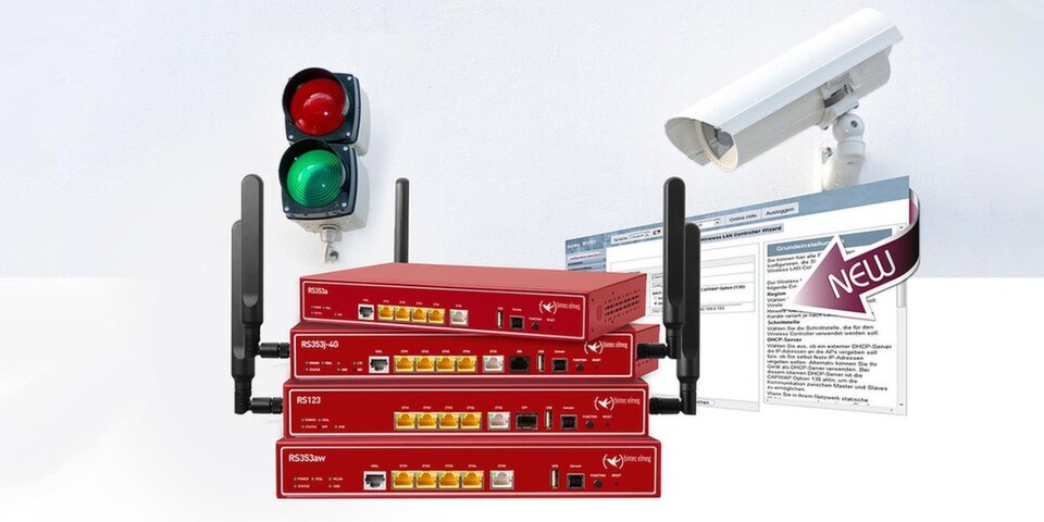 Die Router Bintec RS123 und RS353 können auch als WLAN-Controller eingesetzt werden. Die Router Bintec RS123 und RS353 können auch als WLAN-Controller eingesetzt werden.