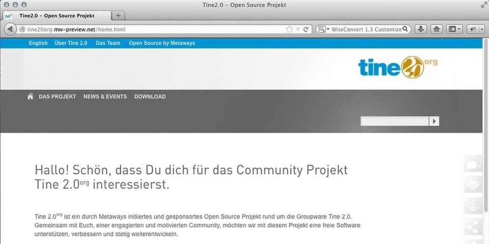 Metaways empfiehlt, bei der Auswahl einer Groupware auch Open-Source-Lösungen wie die hauseigene Groupware Tine 2.0 zu berücksichtigen. Metaways empfiehlt, bei der Auswahl einer Groupware auch Open-Source-Lösungen wie die hauseigene Groupware Tine 2.0 zu berücksichtigen.