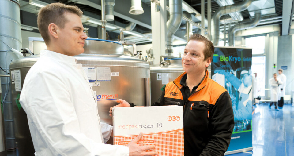 Abb. 1: Das Biotech-Unternehmen Biokryo setzt auf den Service des Transportdienstleisters TNT Express. Abb. 1: Das Biotech-Unternehmen Biokryo setzt auf den Service des Transportdienstleisters TNT Express.