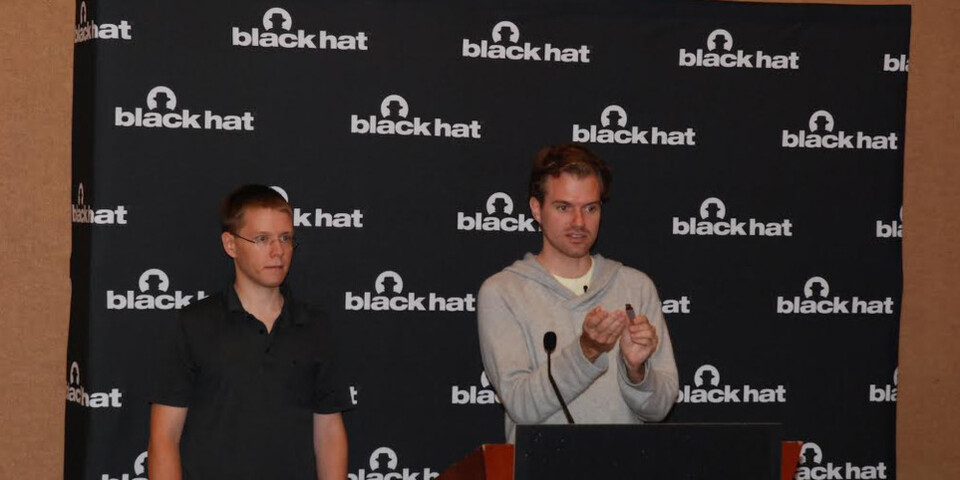 Das Team von SRLabs stellte die BadUSB-Attacke auf der BlackHat in Las Vegas vor. Das Team von SRLabs stellte die BadUSB-Attacke auf der BlackHat in Las Vegas vor.