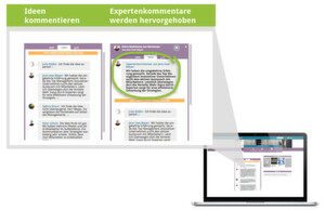 Mithilfe der Kommentarfunktion können sich Marketingverantwortliche mit ihren Kunden austauschen und im Dialog ihre Ideen und Ansätze weiter entwickeln. Mithilfe der Kommentarfunktion können sich Marketingverantwortliche mit ihren Kunden austauschen und im Dialog ihre Ideen und Ansätze weiter entwickeln.