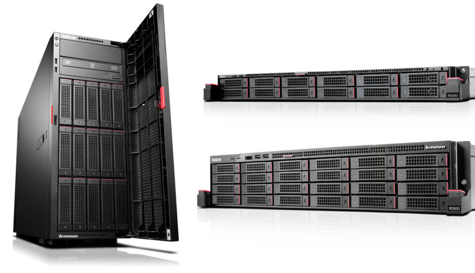 Lenovo hat zwei neue Rack- und einen neuen Tower-ThinkServer vorgestellt. Lenovo hat zwei neue Rack- und einen neuen Tower-ThinkServer vorgestellt.