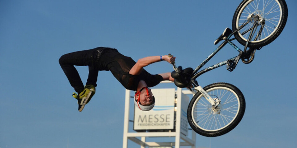 Die europäische Fahrradbranche machte Lüftsprünge in Friedrichshafen Die europäische Fahrradbranche machte Lüftsprünge in Friedrichshafen