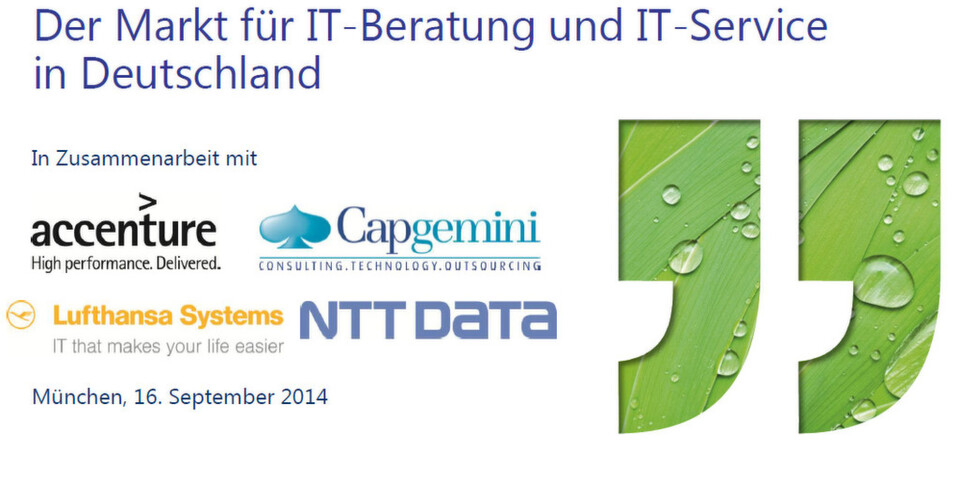 Lünendonk-Marktstudie 2014: Unternehmen sparen im IT-Betrieb und investieren stärker in Innovationsprojekte Lünendonk-Marktstudie 2014: Unternehmen sparen im IT-Betrieb und investieren stärker in Innovationsprojekte