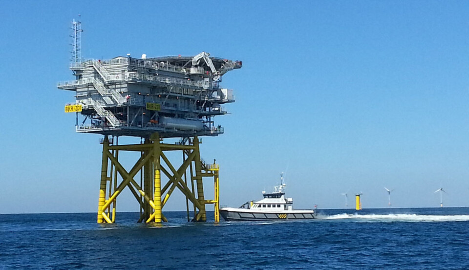 Die GAD Burkhardtsdorf GmbH bei der Arbeit am Windpark „Riffgrund 1“ auf der Nordsee. Die GAD Burkhardtsdorf GmbH bei der Arbeit am Windpark „Riffgrund 1“ auf der Nordsee.