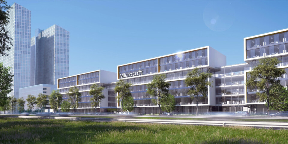 Microsoft plant in München-Schwabing auf 26.000 Quadratmetern und sieben Ebenen die neue Unternehmenszentrale für Deutschland. Microsoft plant in München-Schwabing auf 26.000 Quadratmetern und sieben Ebenen die neue Unternehmenszentrale für Deutschland.