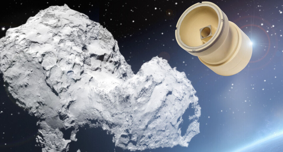 Rosetta fliegt mit Sembach-Keramik dem Zielkometen 67P/Tschurjumow-Gerasimenko entgegen. Rosetta fliegt mit Sembach-Keramik dem Zielkometen 67P/Tschurjumow-Gerasimenko entgegen.