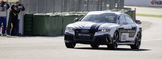 Der Audi RS 7 concept am Limit: fahrerlos rund um den Hockenheimring Der Audi RS 7 concept am Limit: fahrerlos rund um den Hockenheimring