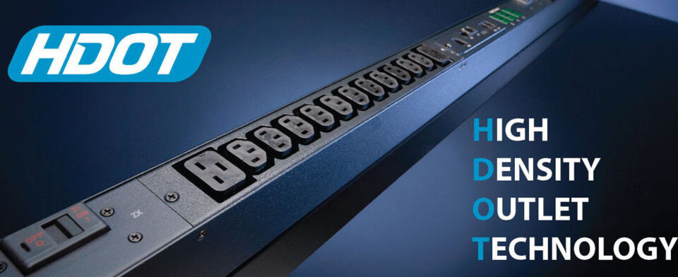 Die jüngsten Stromleisten von Server Technologies laufen unter der Bezeichnung High Density Outlet Technology Die jüngsten Stromleisten von Server Technologies laufen unter der Bezeichnung High Density Outlet Technology