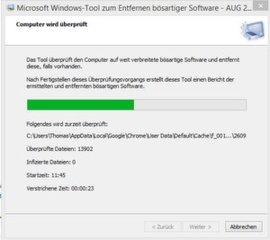 Mit dem Malicious Software Removal Tool lassen sich Botnet-Schädlinge teilweise schon problemlos finden, ohne auf Zusatzsoftware setzen zu müssen. Mit dem Malicious Software Removal Tool lassen sich Botnet-Schädlinge teilweise schon problemlos finden, ohne auf Zusatzsoftware setzen zu müssen.