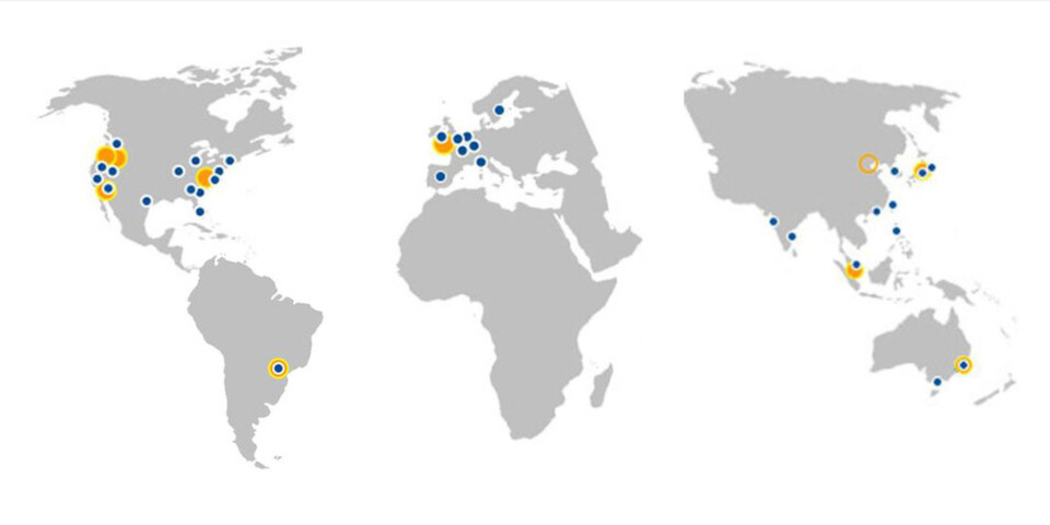 AWS-Datacenter (orange) und CDN-Randknoten von CloudFront (blau) bieten IaaS zu verschiedenen Konditionen. Die individuelle Bedarfsplanung bestimmt am Ende die Kosten. AWS-Datacenter (orange) und CDN-Randknoten von CloudFront (blau) bieten IaaS zu verschiedenen Konditionen. Die individuelle Bedarfsplanung bestimmt am Ende die Kosten.