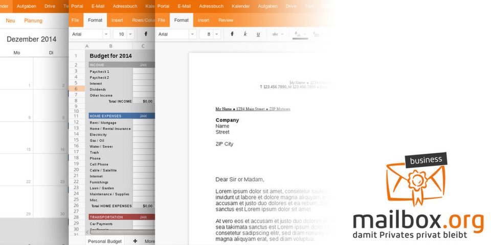 Die Cloud-Office-Lösung basiert auf der Open-Source-Software OX App Suite von Open-Xchange. Die Cloud-Office-Lösung basiert auf der Open-Source-Software OX App Suite von Open-Xchange.