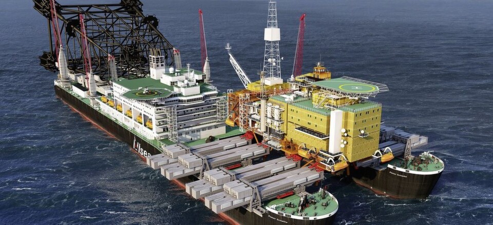 Das Schiff Pieter Schelte des Offshore-Dienstleisters Allseas ist das größte Arbeitsschiff der Welt. Das Schiff Pieter Schelte des Offshore-Dienstleisters Allseas ist das größte Arbeitsschiff der Welt.