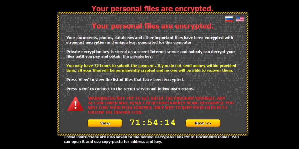 Die Möglichkeiten mit einem von Ransomware infizierten System umzugehen sind sehr limitiert. Polizei und Behörden weltweit empfehlen, keine Lösegeldzahlungen zu leisten, da Berichten von Opfern zufolge auch nach einer geleisteten Zahlung der Enschlüsselungscode sehr oft nicht geliefert wurde. Die Möglichkeiten mit einem von Ransomware infizierten System umzugehen sind sehr limitiert. Polizei und Behörden weltweit empfehlen, keine Lösegeldzahlungen zu leisten, da Berichten von Opfern zufolge auch nach einer geleisteten Zahlung der Enschlüsselungscode sehr oft nicht geliefert wurde.