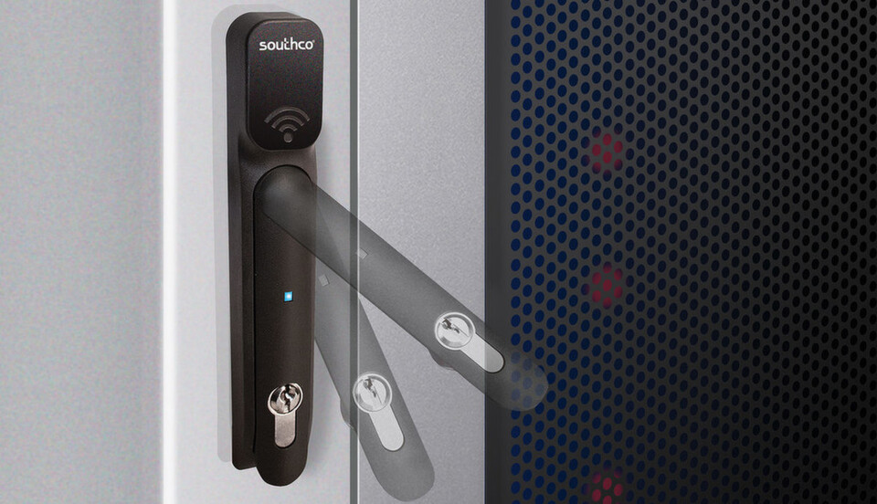 Mehr als ein Griff: AKCP setzt auf das elektronische Verschlusssystem H3 für Racks von Southco. Mehr als ein Griff: AKCP setzt auf das elektronische Verschlusssystem H3 für Racks von Southco.
