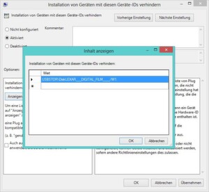 In Windows 7, 8.1 und 10 lässt sich die Verwendung von USB-Stick, SD-Karten und externen Festplatten über Richtlinien einschränken. In Windows 7, 8.1 und 10 lässt sich die Verwendung von USB-Stick, SD-Karten und externen Festplatten über Richtlinien einschränken.