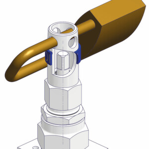 Die Armaturenventile der Armaturenfabrik Franz Schneider werden mit einem speziellen Steckgriff bedient, der genau in die Bohrung passt. Zusätzlich zu dieser Sicherheitsfunktion kann man durch die Montage eines Vorhängeschlosses verhindern, dass der Steckgriff eingeführt werden kann. Die Armaturenventile der Armaturenfabrik Franz Schneider werden mit einem speziellen Steckgriff bedient, der genau in die Bohrung passt. Zusätzlich zu dieser Sicherheitsfunktion kann man durch die Montage eines Vorhängeschlosses verhindern, dass der Steckgriff eingeführt werden kann.