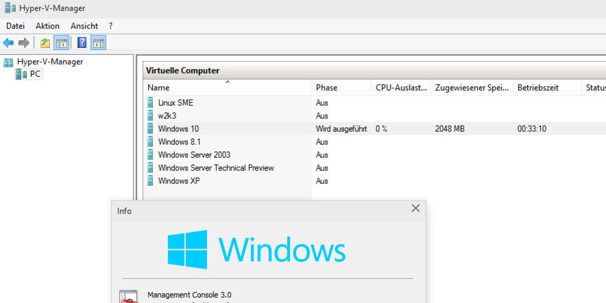 Die Neuerungen in Hyper-V auf Basis von Windows 10 und Windows 10 Server erleichtern die Arbeit für Administratoren enorm. Die Neuerungen in Hyper-V auf Basis von Windows 10 und Windows 10 Server erleichtern die Arbeit für Administratoren enorm.