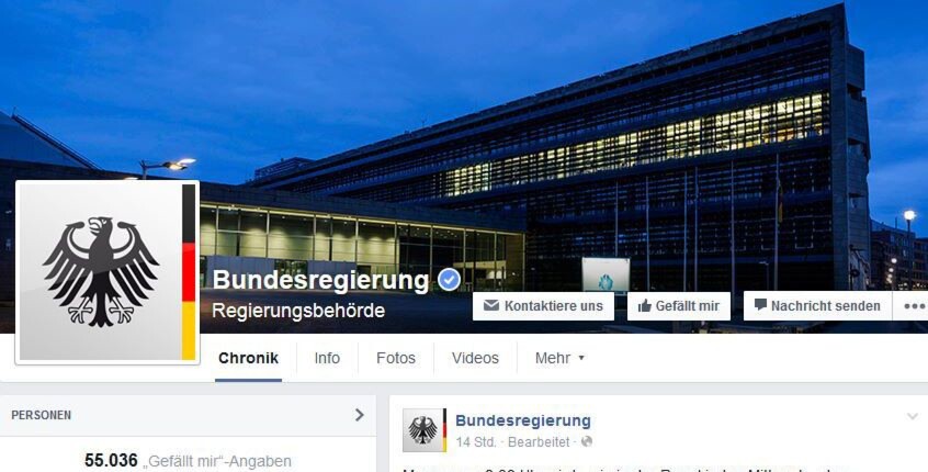 Laut Kuppinger sorgt die Bundesregierung mit ihrem Facebook-Profil dafür, dass Facebook indirekt auch Informationen über die politischen Interessen und Präferenzen der Nutzer erhält Laut Kuppinger sorgt die Bundesregierung mit ihrem Facebook-Profil dafür, dass Facebook indirekt auch Informationen über die politischen Interessen und Präferenzen der Nutzer erhält
