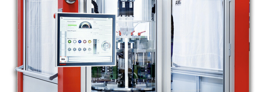 Die von IMA zur Automatica 2014 vorgestellte Rundtaktanlage CGM ist besonders kompakt und lässt sich mit PC-basierter Motion Control flexibel einsetzen. Die von IMA zur Automatica 2014 vorgestellte Rundtaktanlage CGM ist besonders kompakt und lässt sich mit PC-basierter Motion Control flexibel einsetzen.