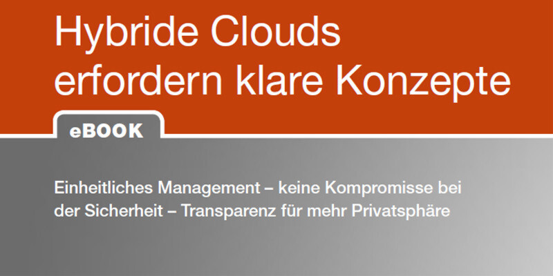 Hybride Clouds, also eine Mischung aus interner IT, Public Clouds und Private Clouds bieten klare Vorteile. Um diese Vorzüge nutzen zu können, sollten Unternehmen aber die richtigen Vorbereitungen treffen. Die wichtigsten Schritte zeigt das eBook "Hybride Clouds" auf. Hybride Clouds, also eine Mischung aus interner IT, Public Clouds und Private Clouds bieten klare Vorteile. Um diese Vorzüge nutzen zu können, sollten Unternehmen aber die richtigen Vorbereitungen treffen. Die wichtigsten Schritte zeigt das eBook "Hybride Clouds" auf.
