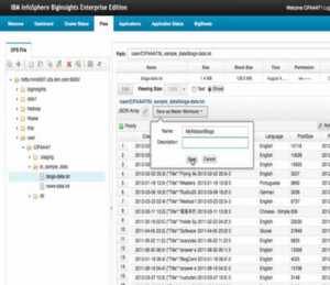 IBM InfoSphere BigInsights bietet bereits weitreichende Analyse-Funktionen wahlweise on premise oder als Service in der Bluemuix PaaS, setzt aber einen Hadoop-Cluster voraus. IBM InfoSphere BigInsights bietet bereits weitreichende Analyse-Funktionen wahlweise on premise oder als Service in der Bluemuix PaaS, setzt aber einen Hadoop-Cluster voraus.