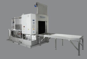 Ganz auf das Reinigen und Entspänen von Hydraulik-Steuerblöcken ist diese Anlage von Franke ausgerichtet. Ganz auf das Reinigen und Entspänen von Hydraulik-Steuerblöcken ist diese Anlage von Franke ausgerichtet.