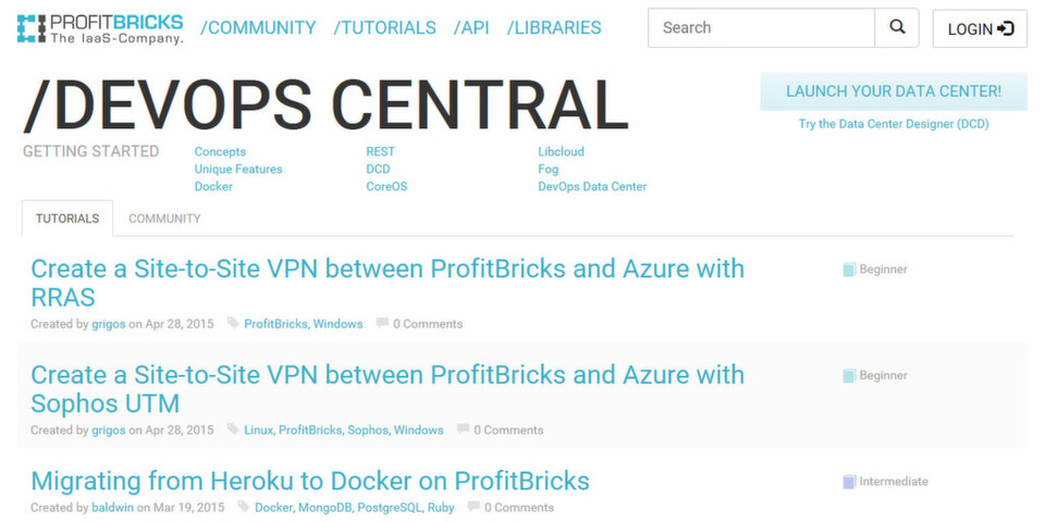 Auf dem Community-Portal DevOps Central von ProfitBricks gibt es ab sofort auch Development Kits für .NET, Node.js und Ruby. Auf dem Community-Portal DevOps Central von ProfitBricks gibt es ab sofort auch Development Kits für .NET, Node.js und Ruby.