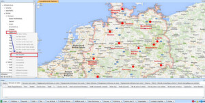 Die Unterstützung für Karten erleichtert eine geografische Navigation in der Datenbank. Die Unterstützung für Karten erleichtert eine geografische Navigation in der Datenbank.