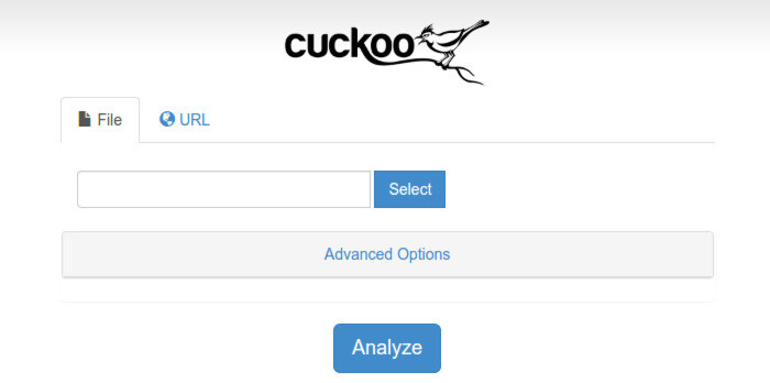Die Cuckoo Sandbox wird über eine Web-Schnittstelle verwaltet. Die Cuckoo Sandbox wird über eine Web-Schnittstelle verwaltet.