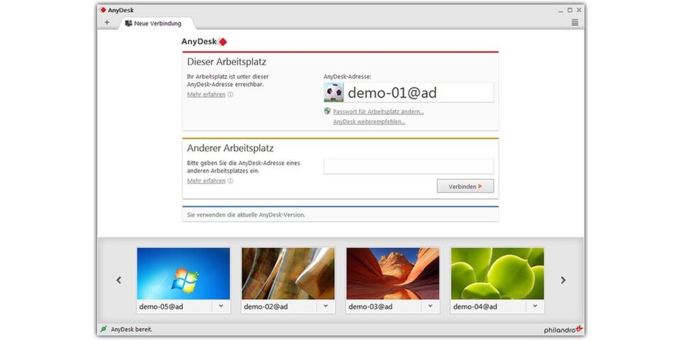 AnyDesk 2.0 ermöglicht Benutzern den Fernzugriff auf Computer über das Internet. AnyDesk 2.0 ermöglicht Benutzern den Fernzugriff auf Computer über das Internet.